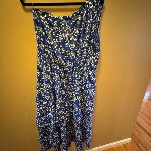 PRETTYGARDEN Women's Summer Floral One-Shoulder Sundress, Size XL.